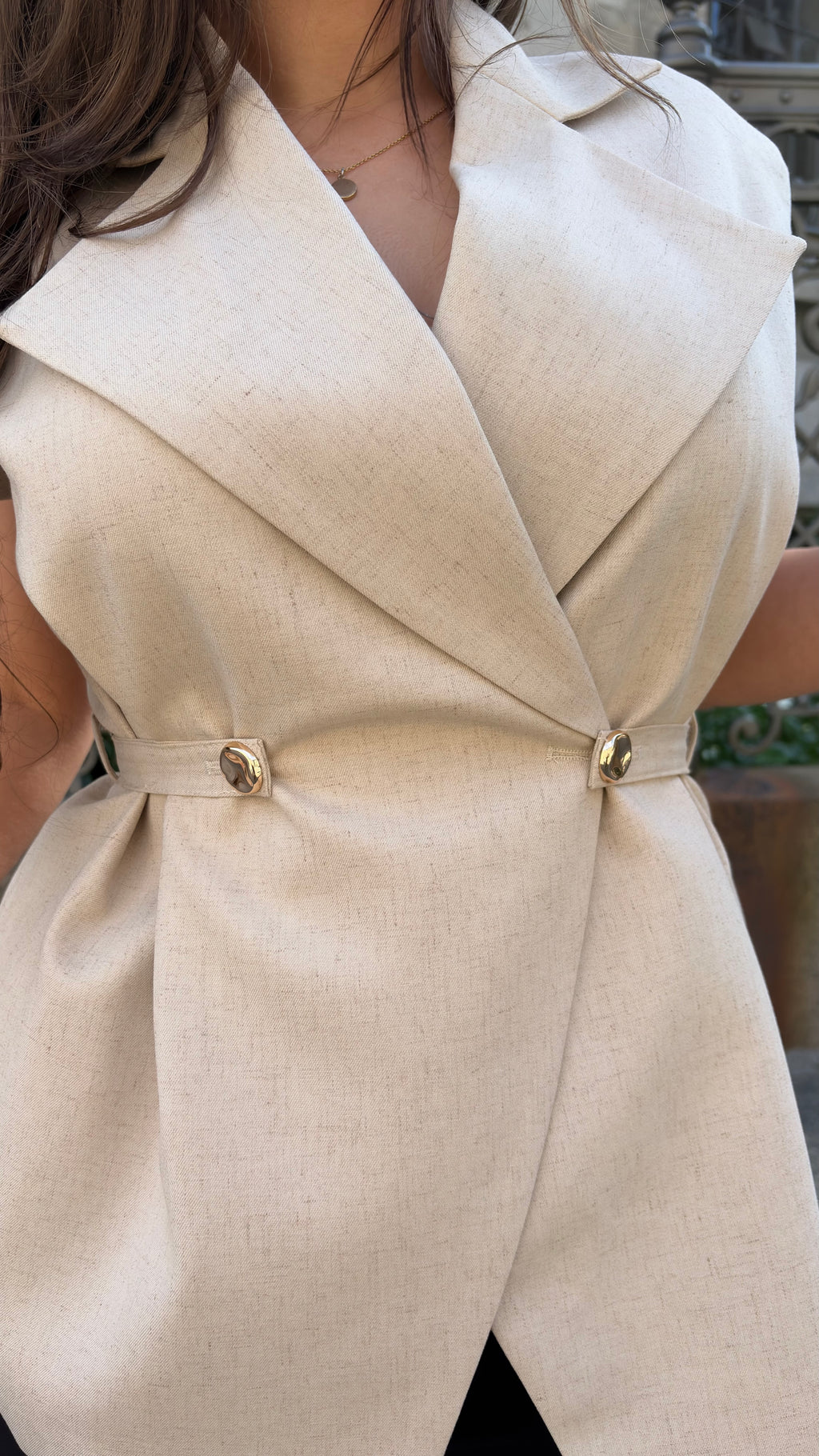 Alba Blazer Vesten - Taupe