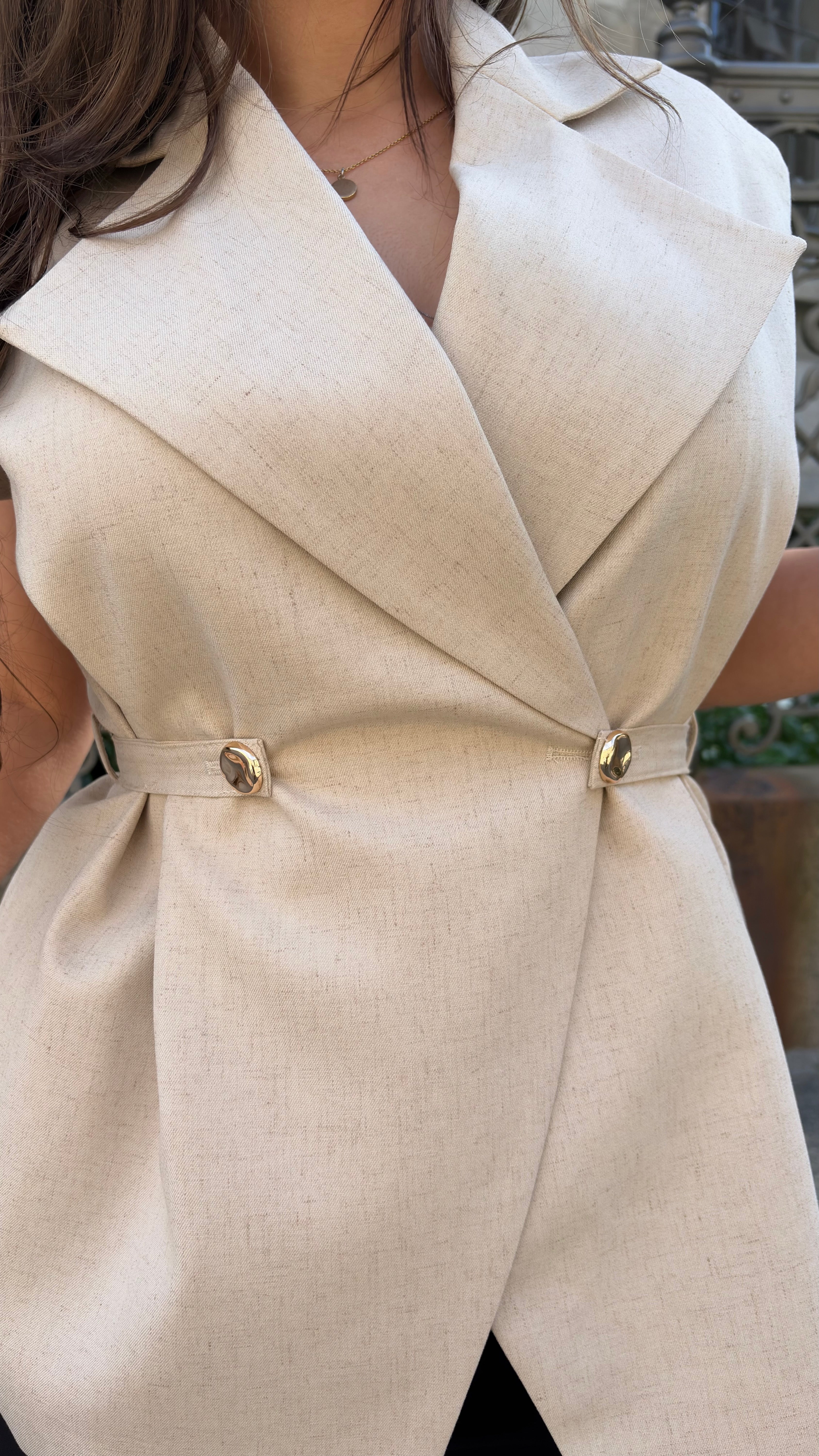 Alba Blazer Vesten - Taupe